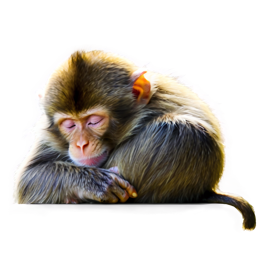 Download Sleeping Monkey Png Qcx11 | Wallpapers.com