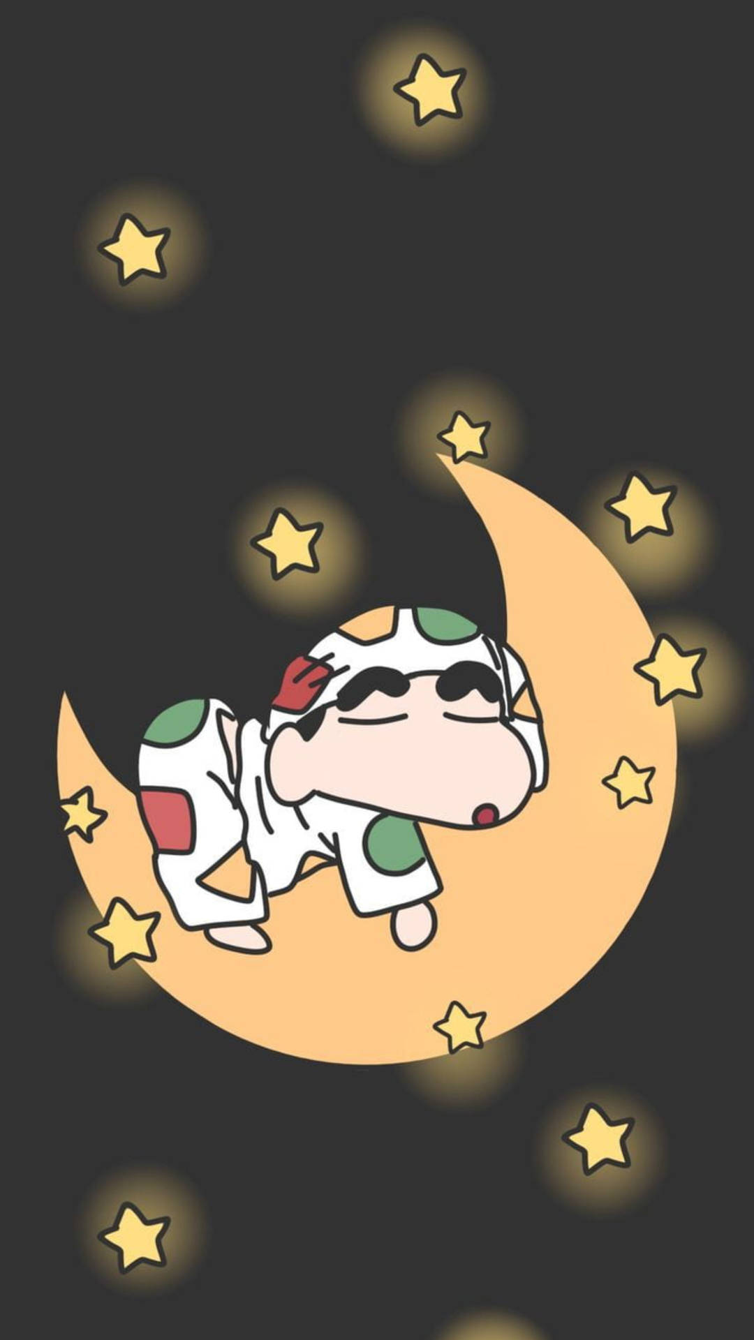 Sleeping On The Moon Shinchan Aesthetic Picture