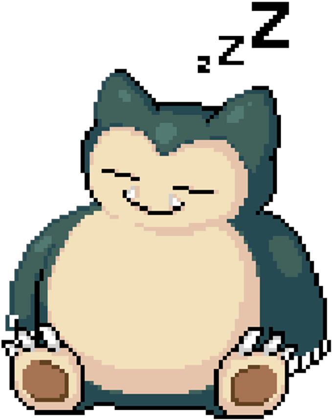 Sleeping Pixel Snorlax.png PNG