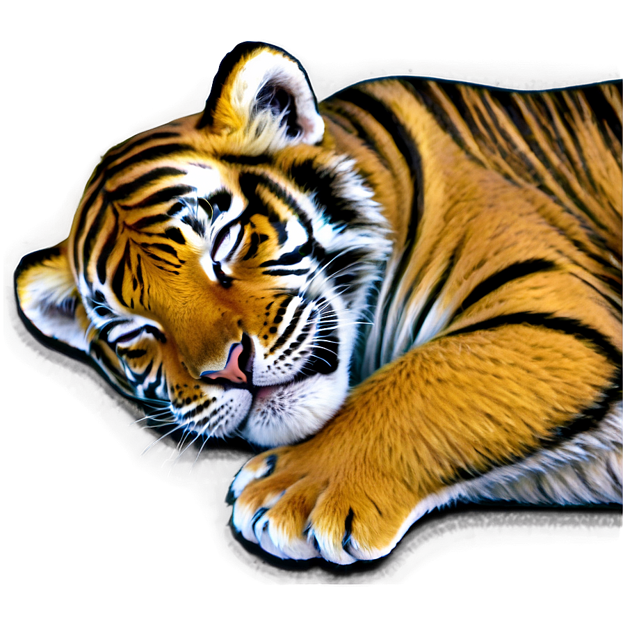 Sleeping Tiger Cub Png 67 PNG