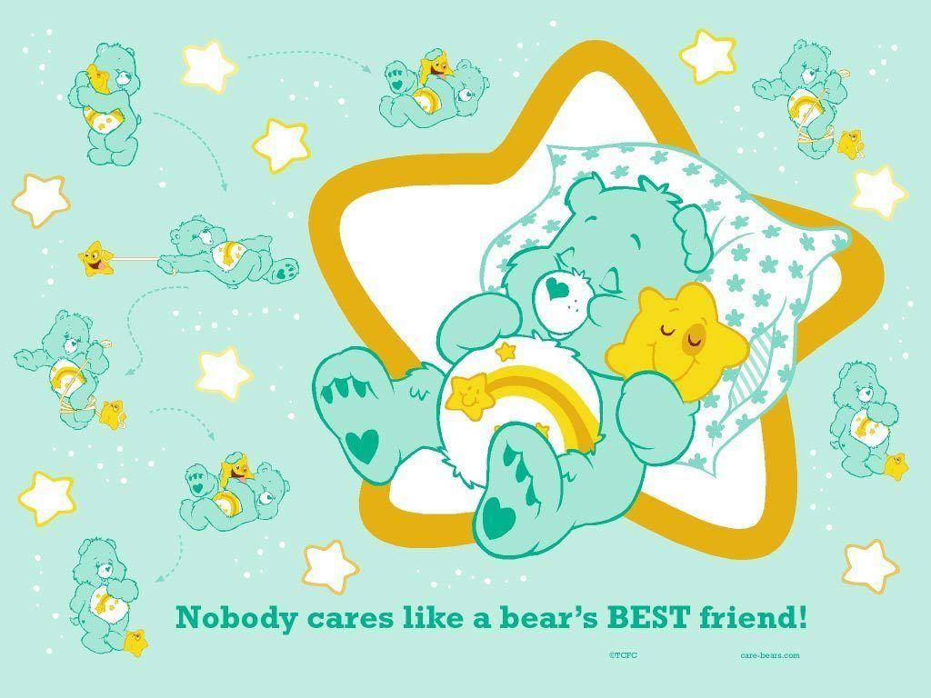 Sleepy Care Bears Background