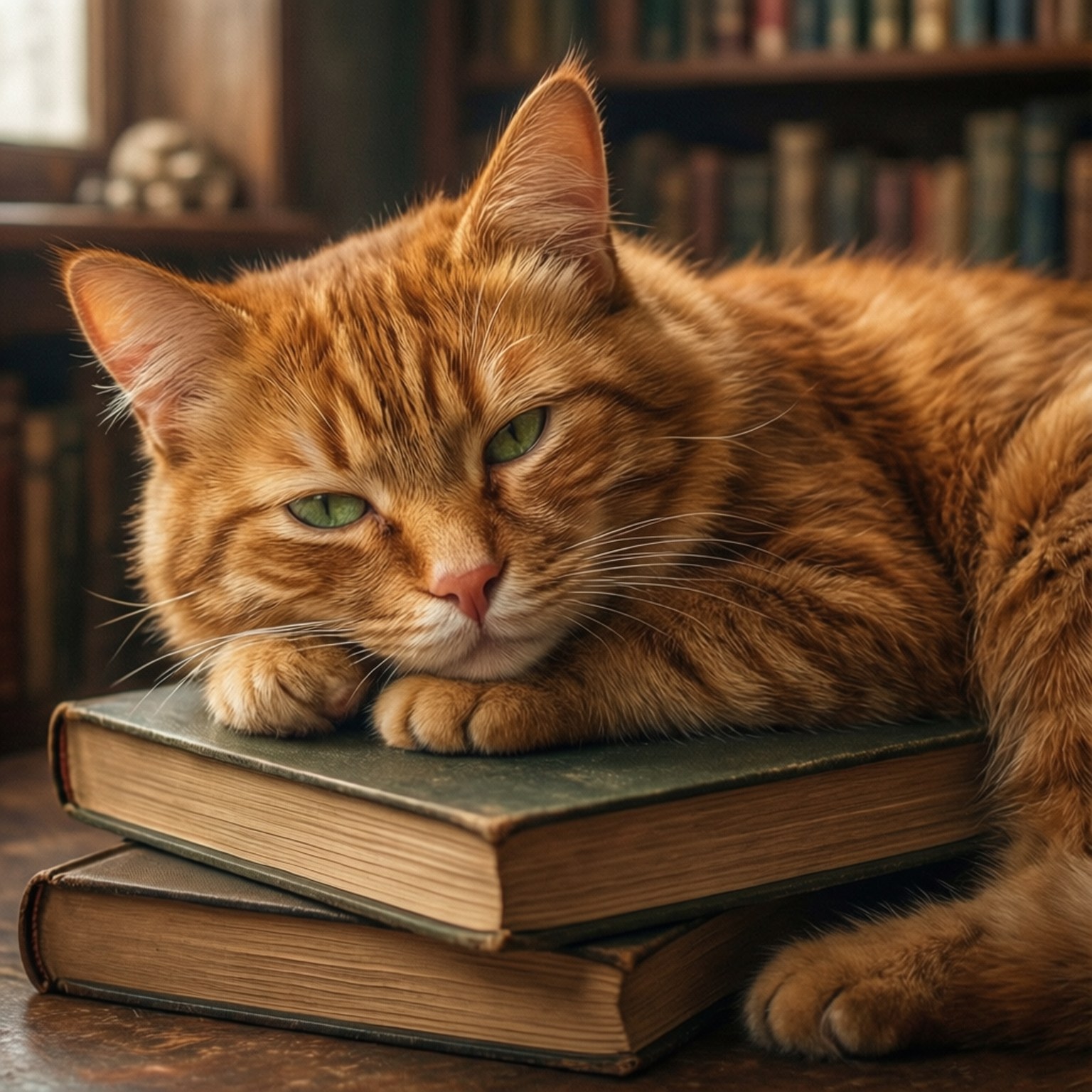 Sleepy Catboy Wallpaper