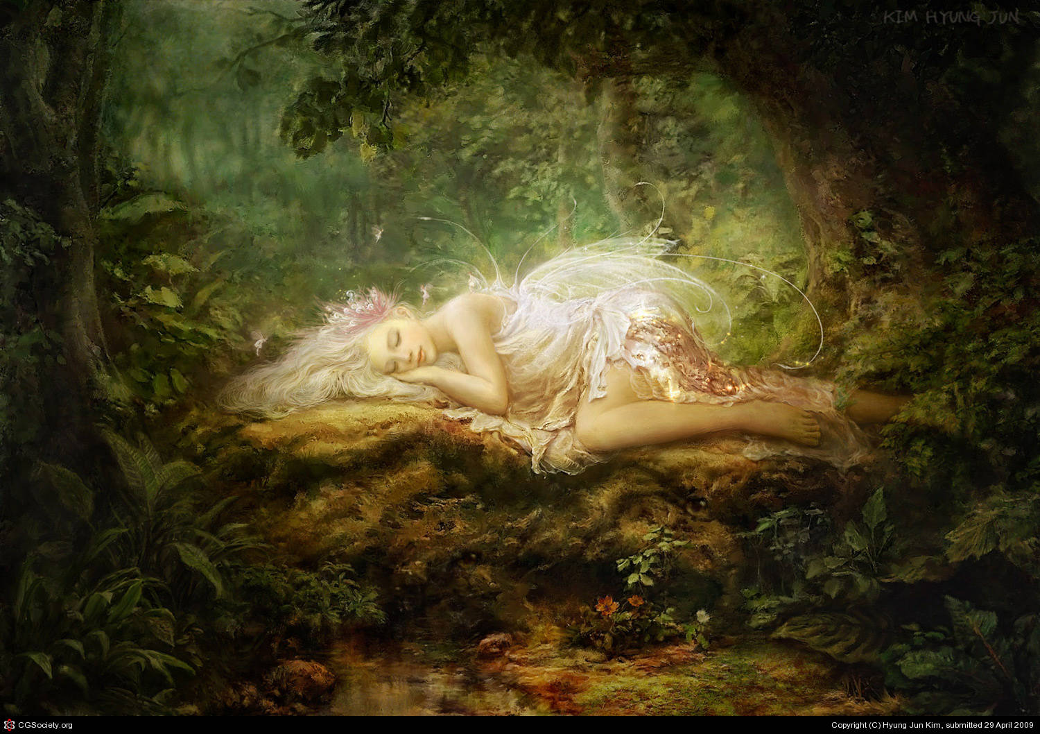 Sleepy Fairy Grunge Aesthetic Wallpaper