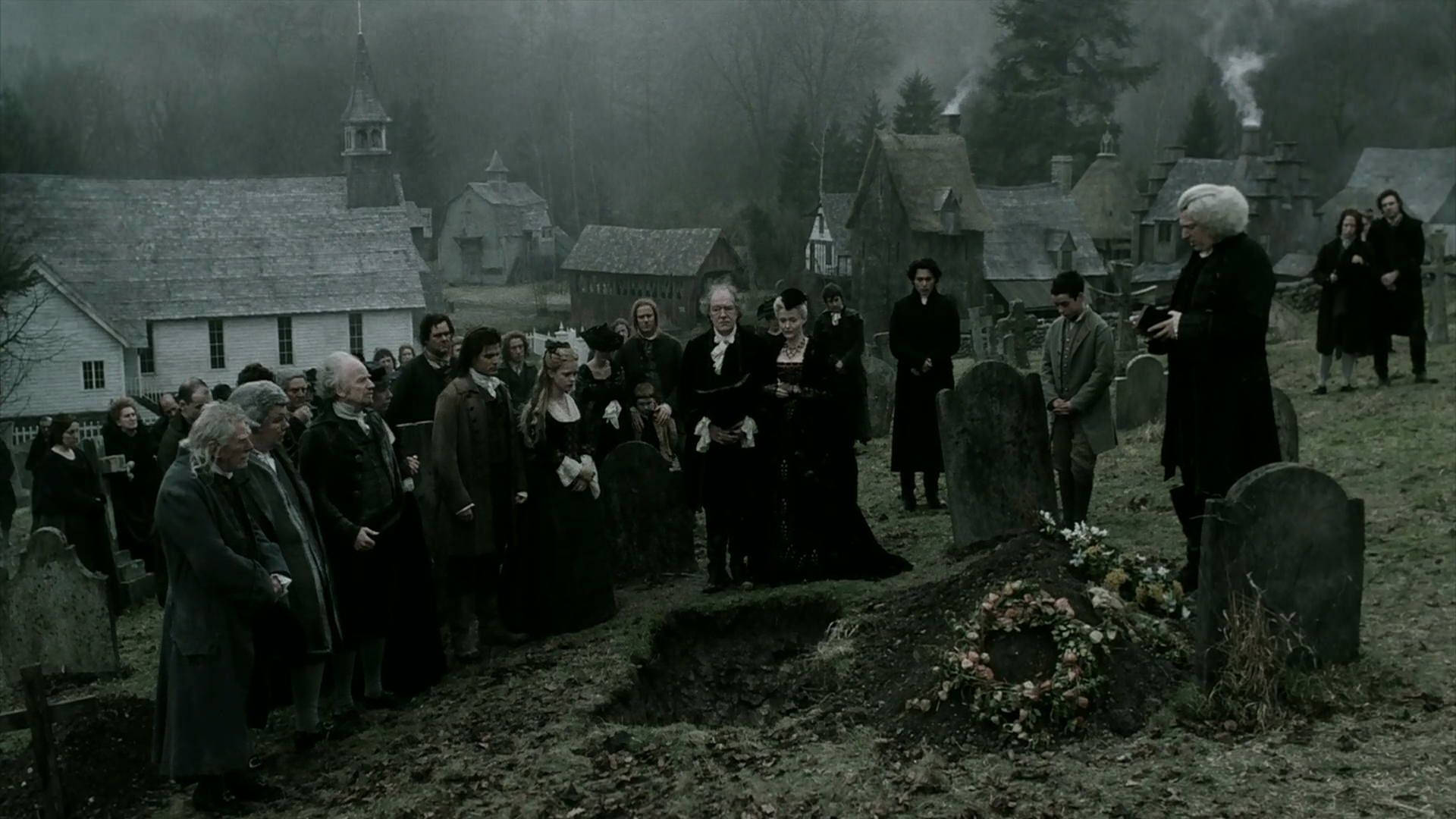 Escenadel Funeral De Sleepy Hollow Fondo de pantalla
