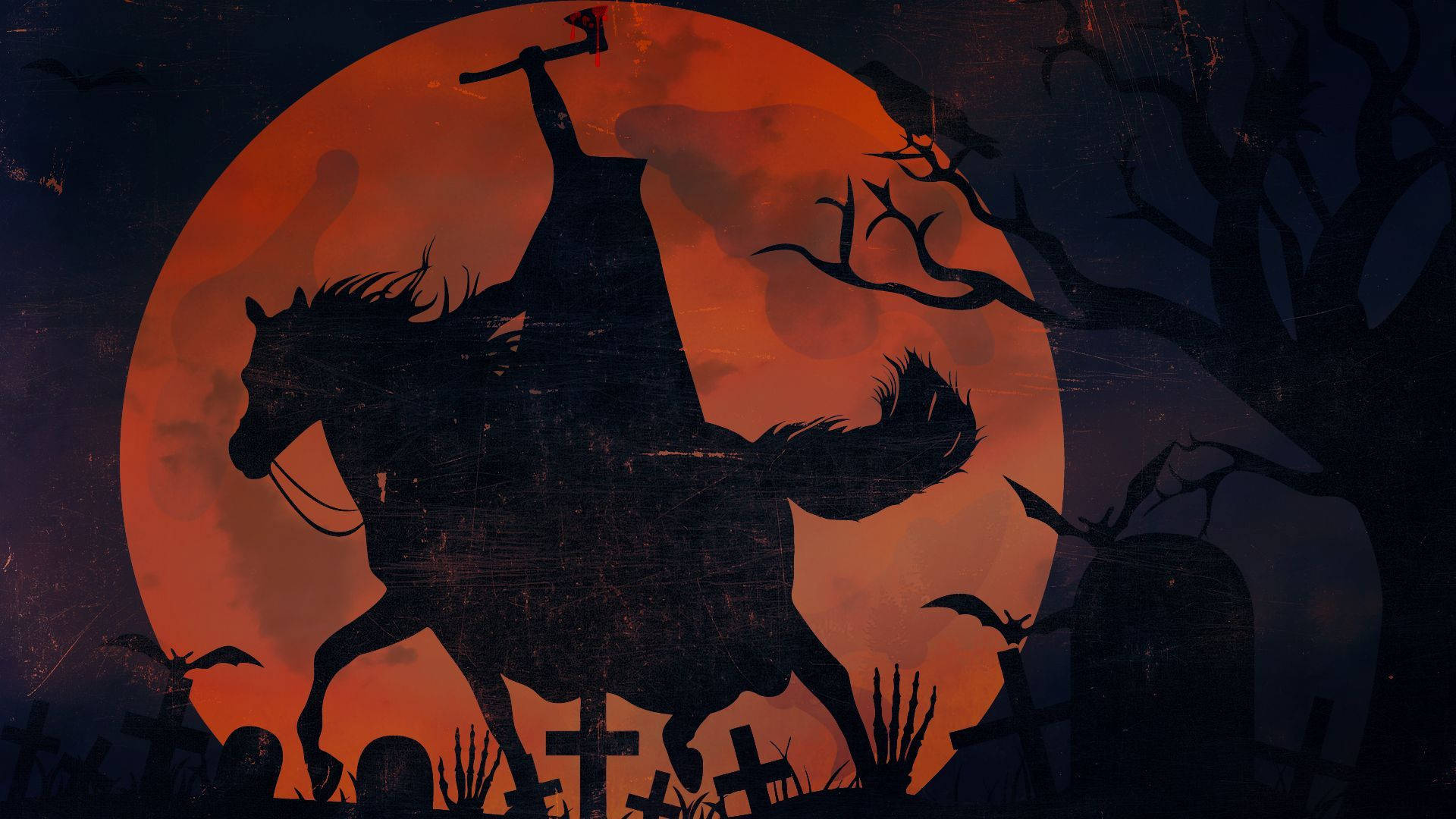 Pósterde Halloween De Sleepy Hollow Fondo de pantalla