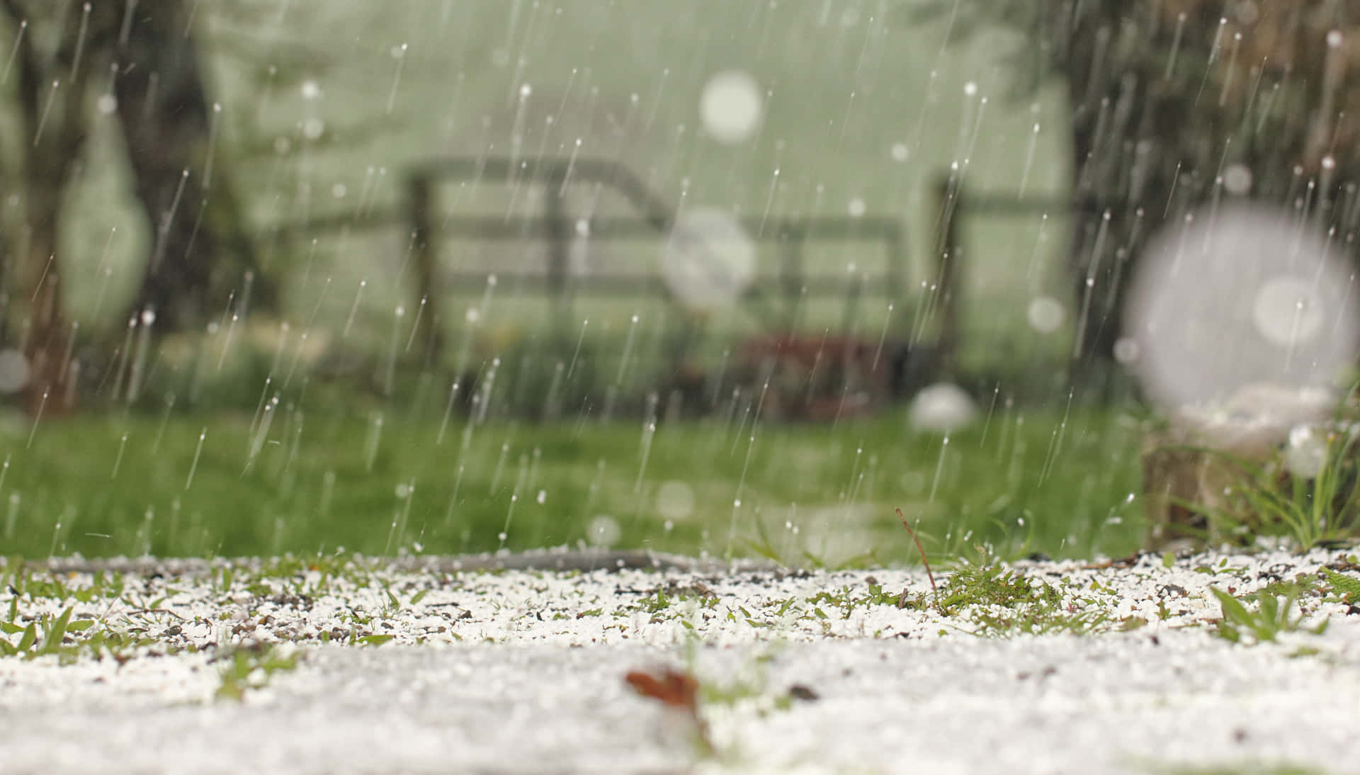 Sleet Pouring Down On The Ground Wallpaper