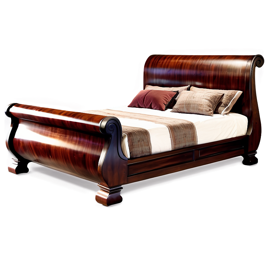 Sleigh Bed Classic Design Png Scl PNG