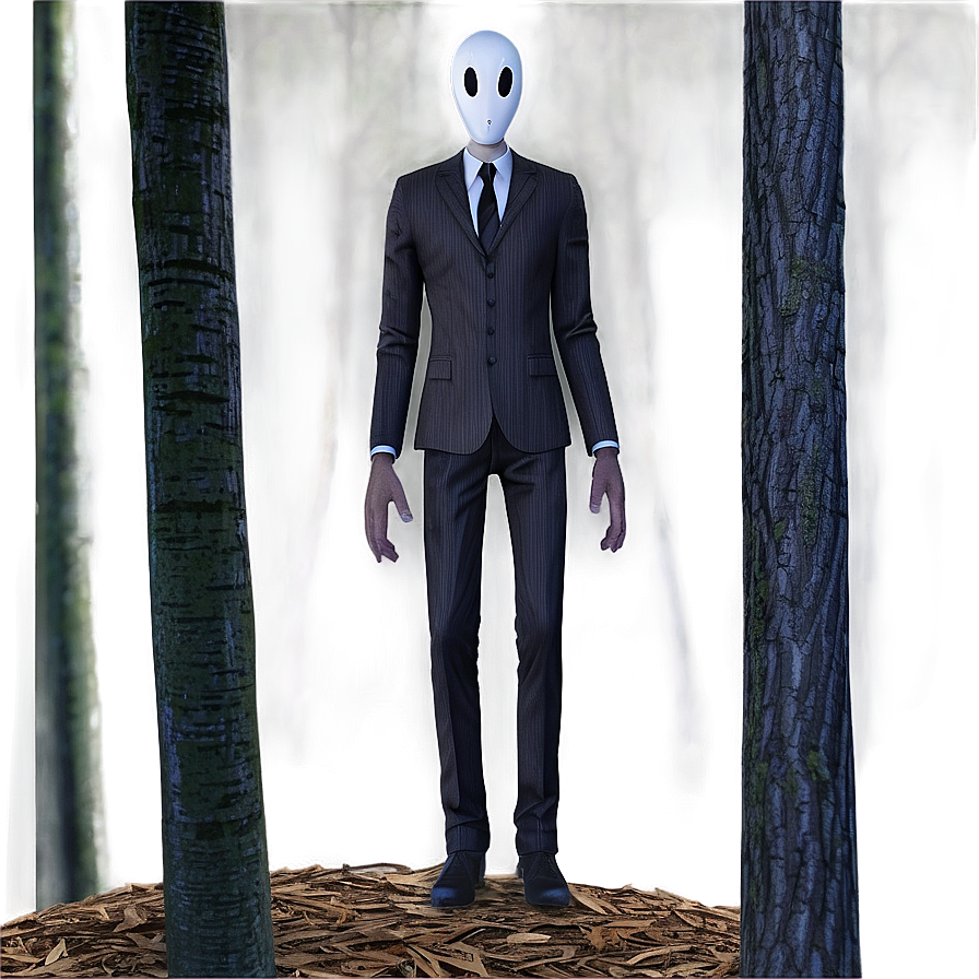 Slender Man In Forest Png Kfk83 PNG