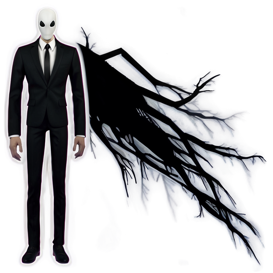 Slender Man In Shadows Png 72 PNG