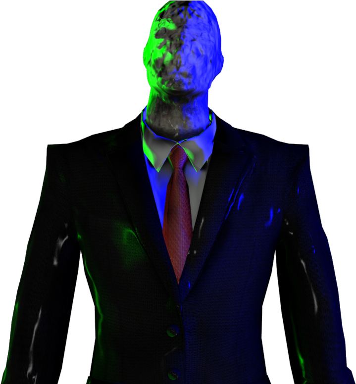 Slender Man In Suit PNG