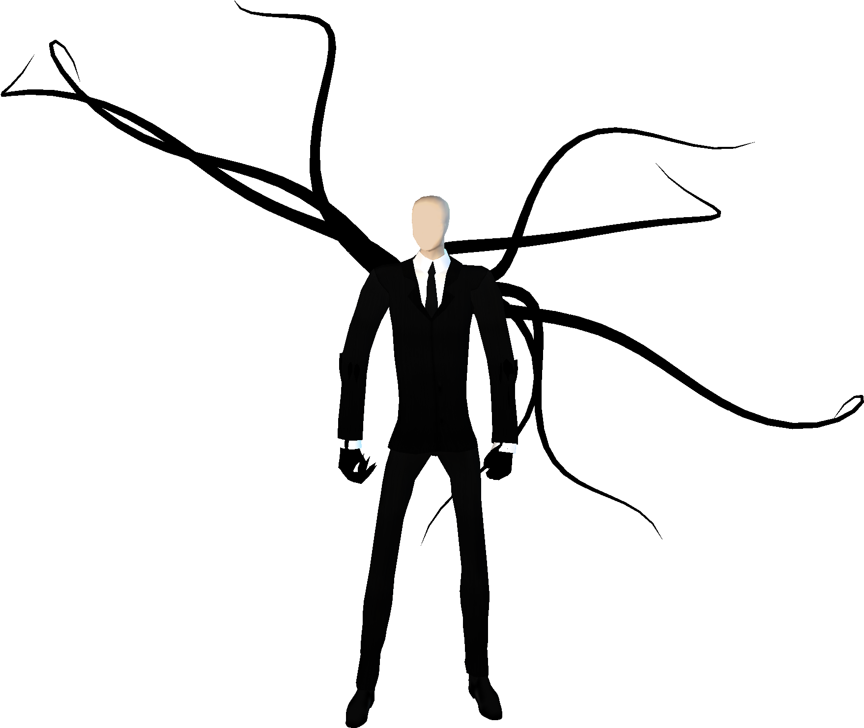 Slender_ Man_ Figure_ Illustration.png PNG