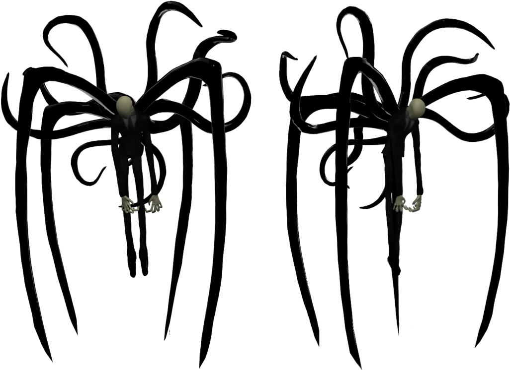 Slender_ Man_ Tentacles_ Artwork PNG