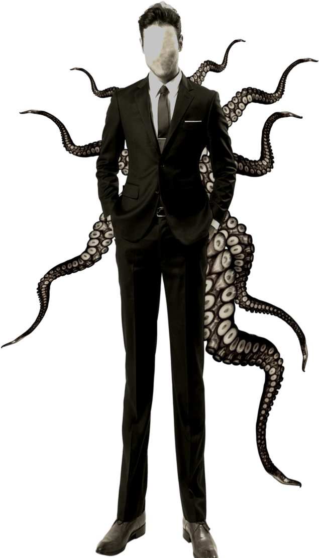 Slender_ Man_in_ Suit_with_ Tentacles PNG