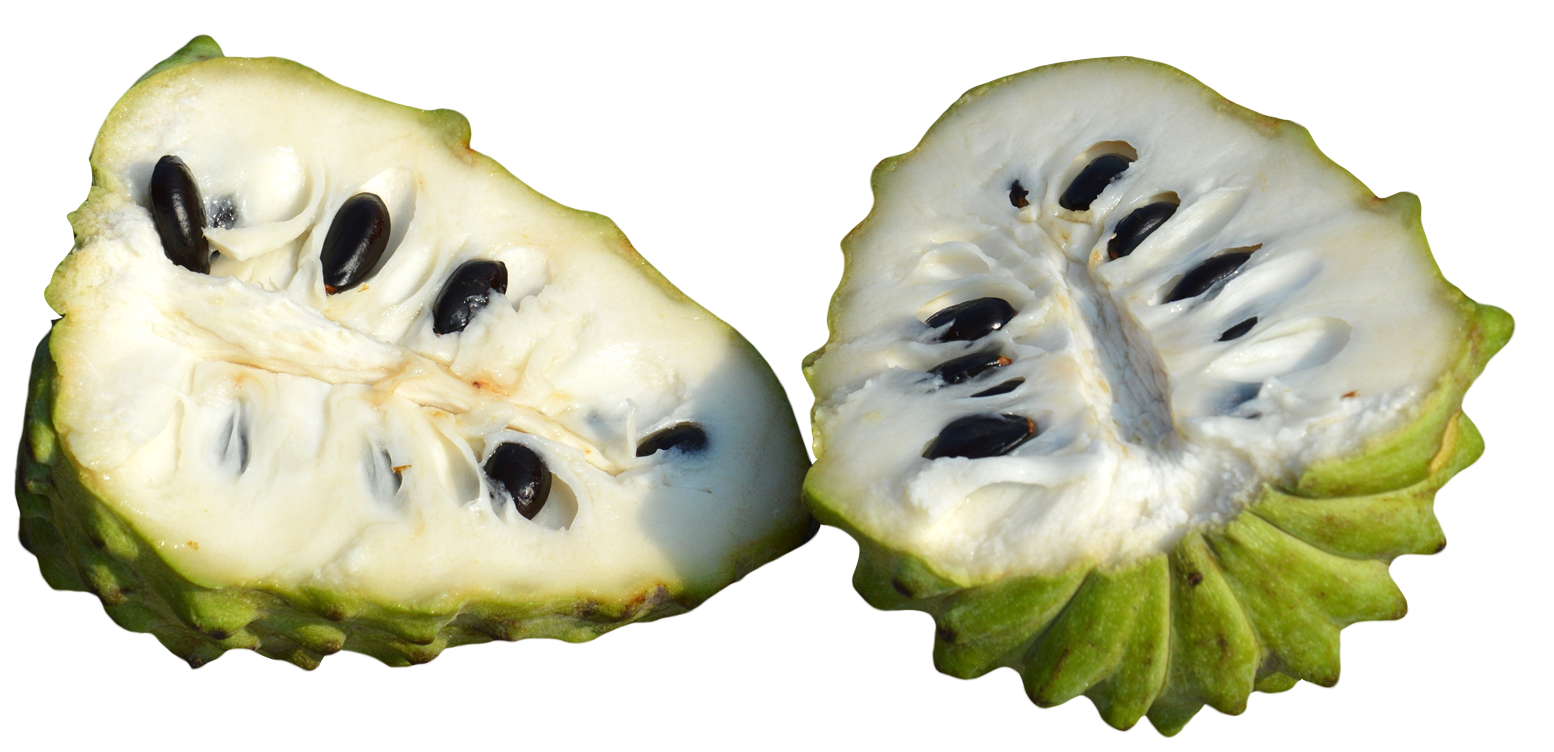 Sliced Custard Apple Fruit PNG