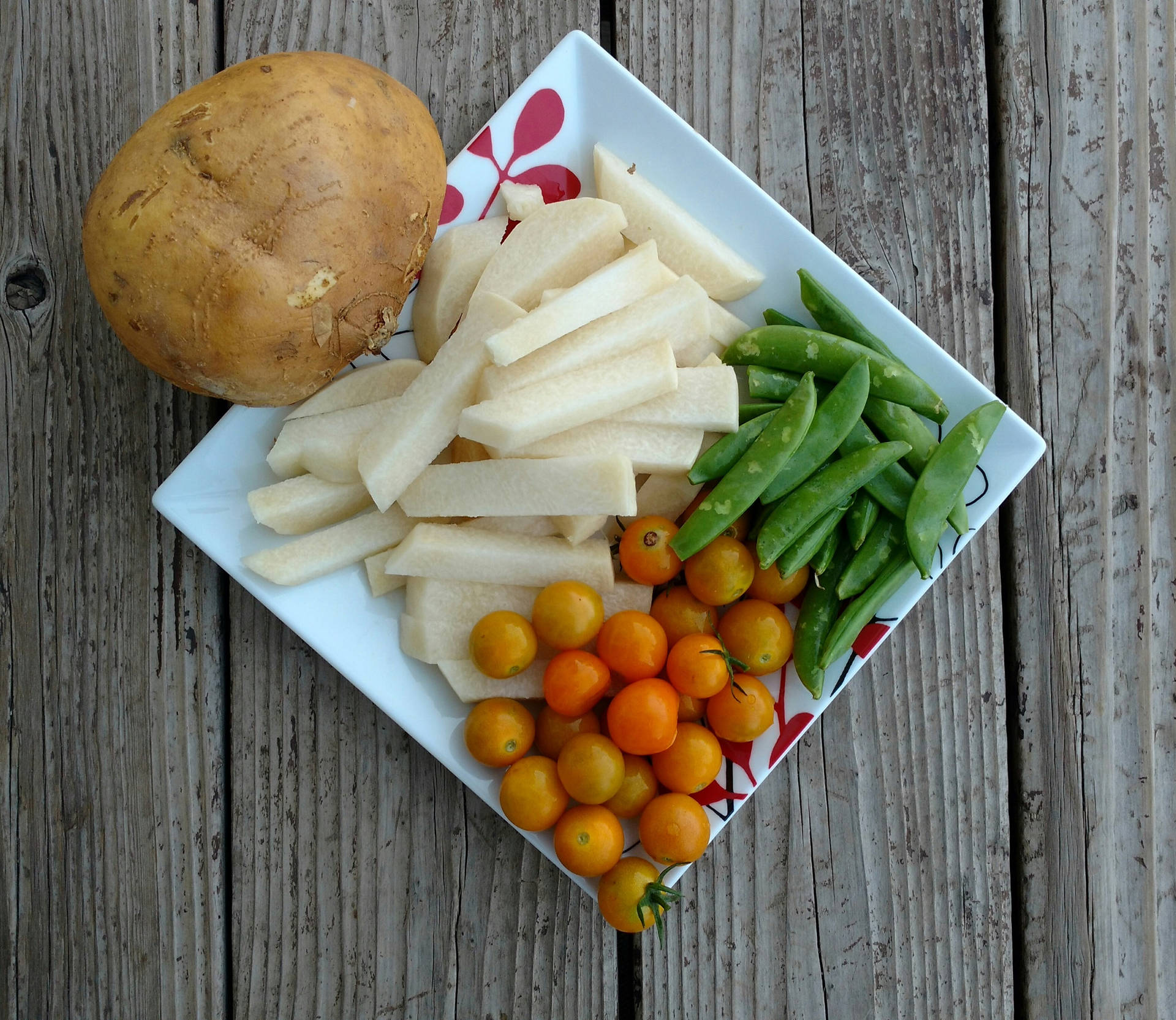 Jícamacortada Y Otras Verduras Fondo de pantalla