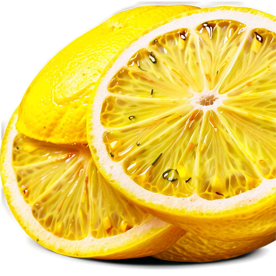 Sliced Lemons Png 06122024 PNG