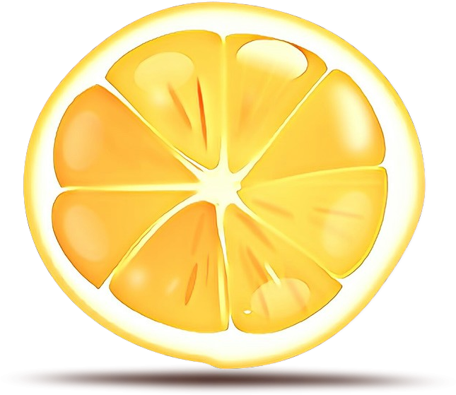 Sliced Mandarin Orange Illustration PNG