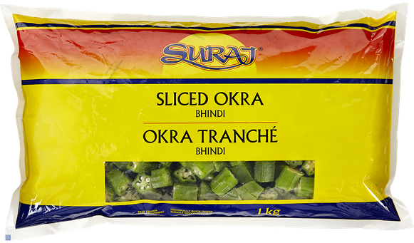 Sliced Okra Package1kg PNG