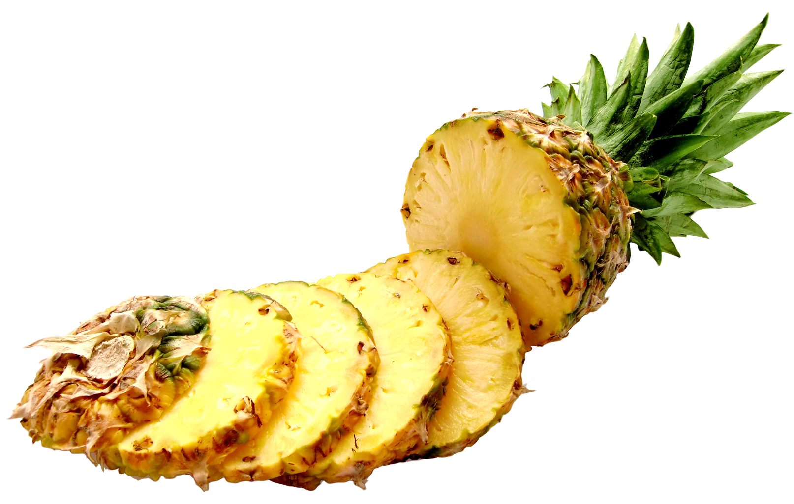 Sliced Pineapple Transparent Background PNG