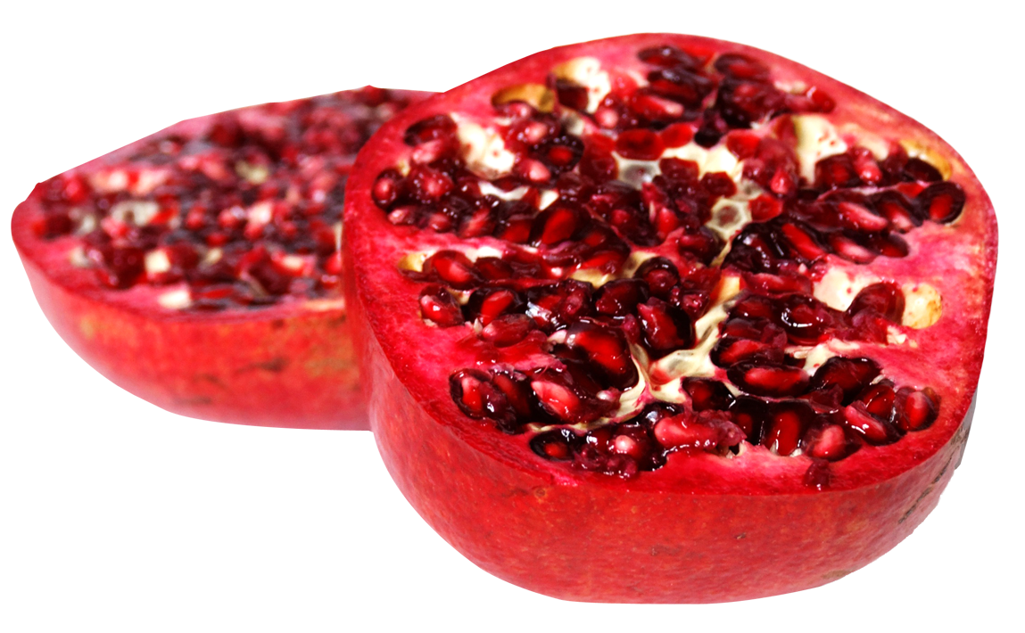 Sliced Pomegranate Fresh Cut PNG