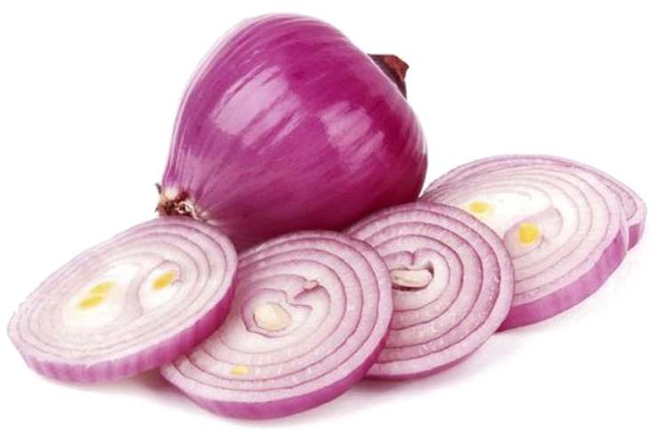 Sliced Red Onion Isolated PNG