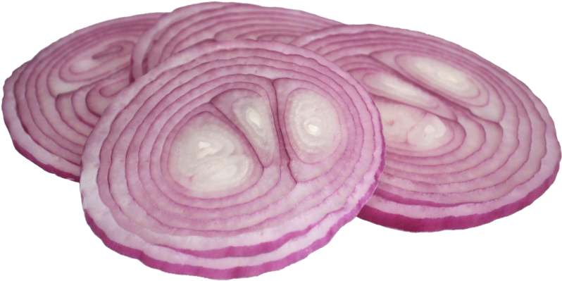 Sliced Red Onion Rings PNG