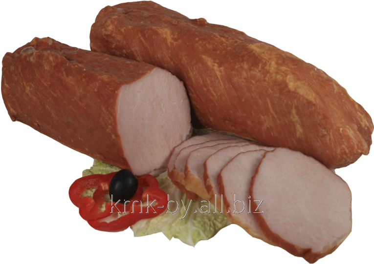 Sliced Smoked Sausage Display PNG