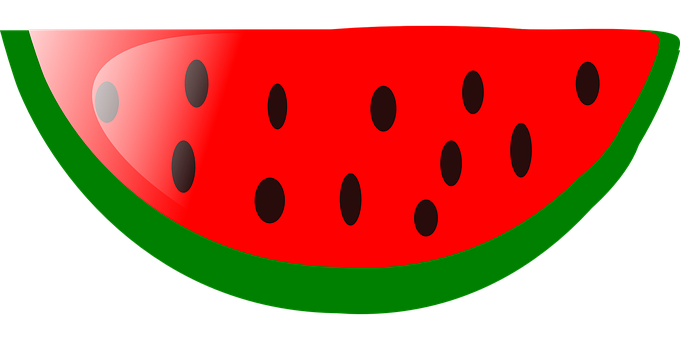 Sliced Watermelon Illustration PNG