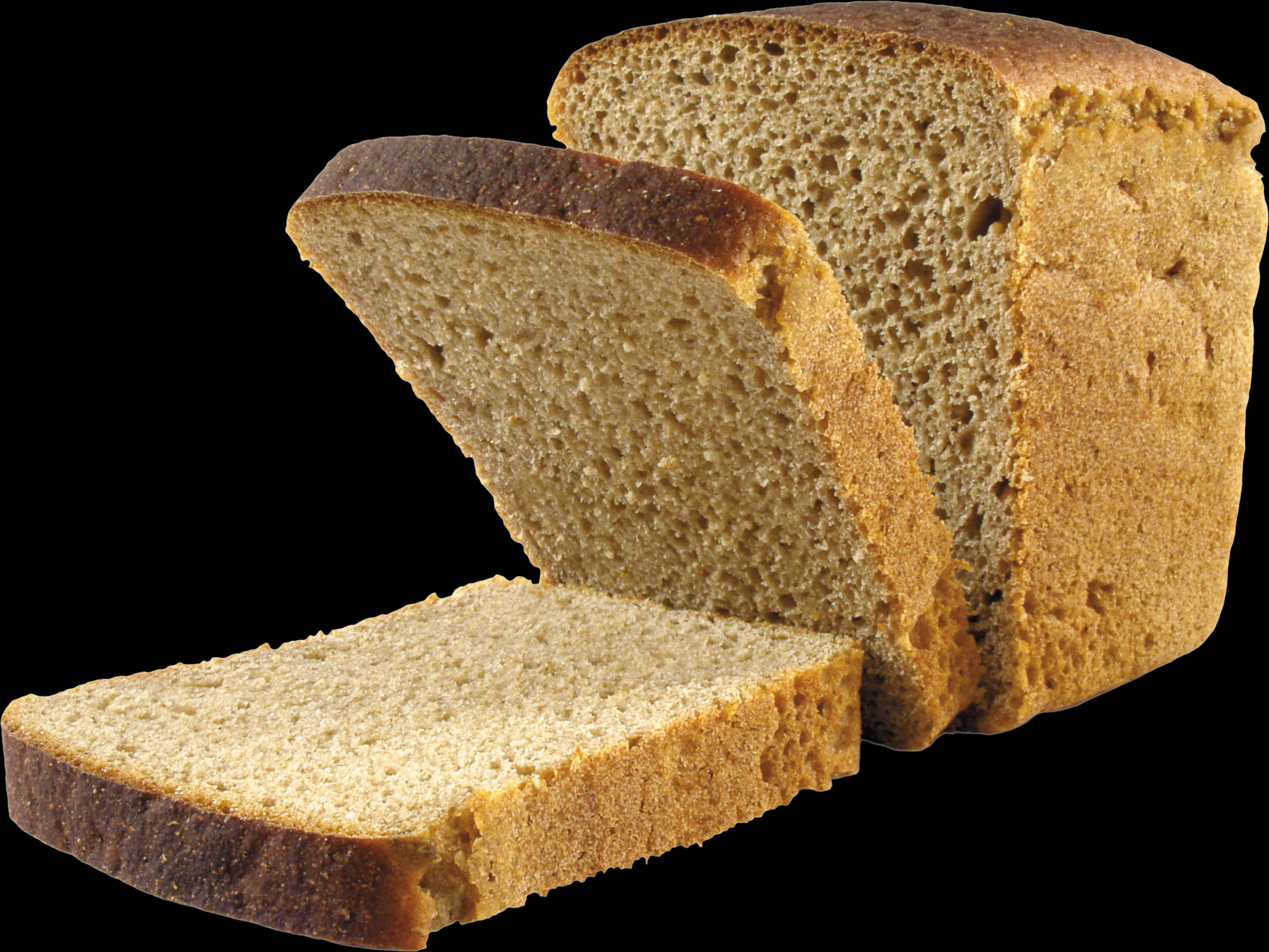 Sliced Wheat Bread Loaf PNG