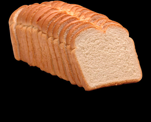 Sliced White Bread Loaf PNG