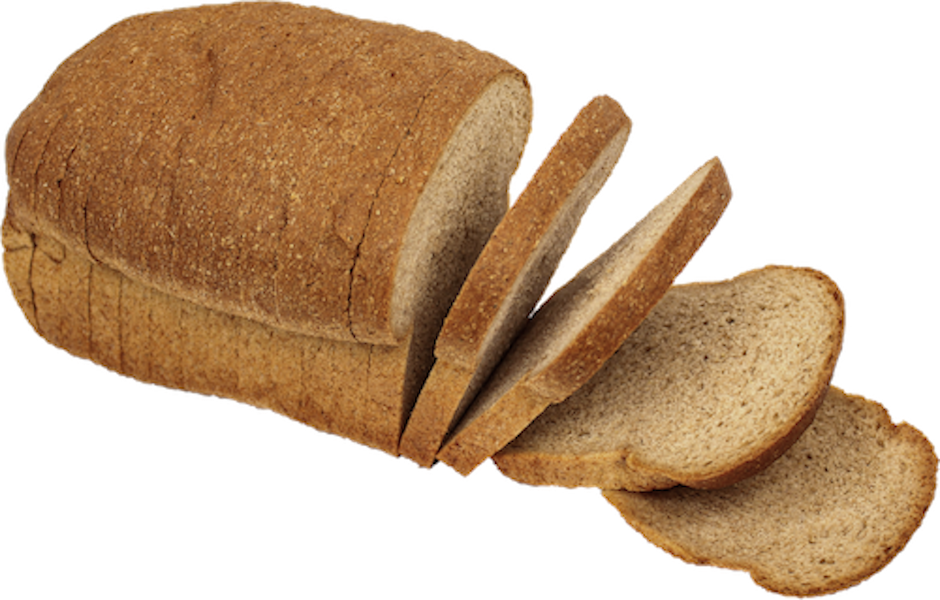 Sliced Whole Wheat Bread PNG