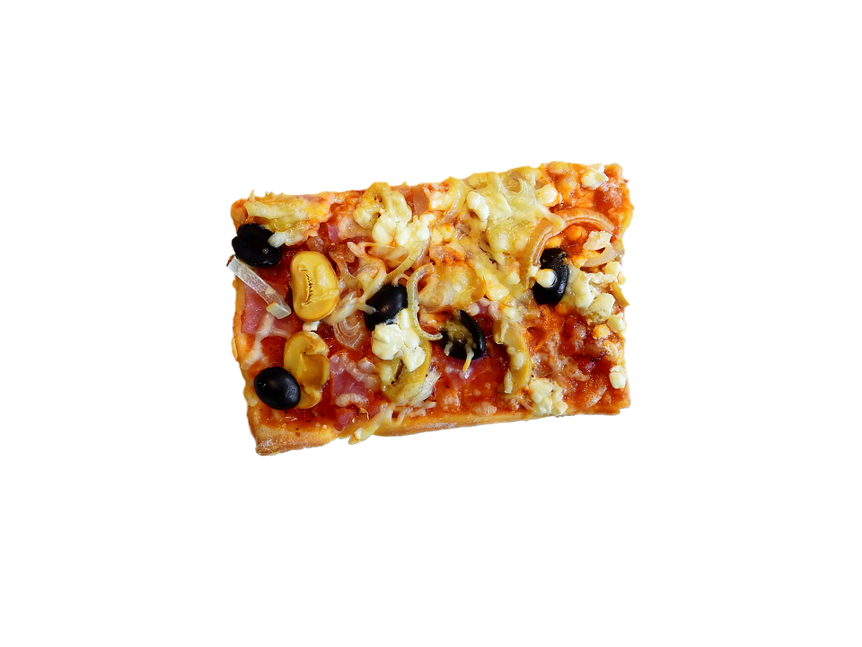 Sliceof Supreme Pizzaon Grey PNG