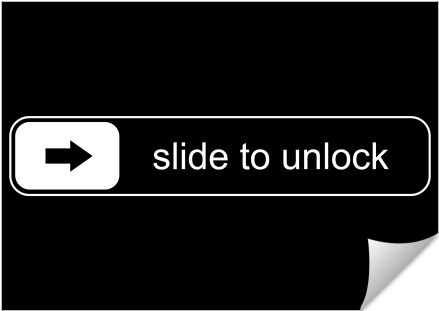 Slide To Unlock Interface Graphic PNG