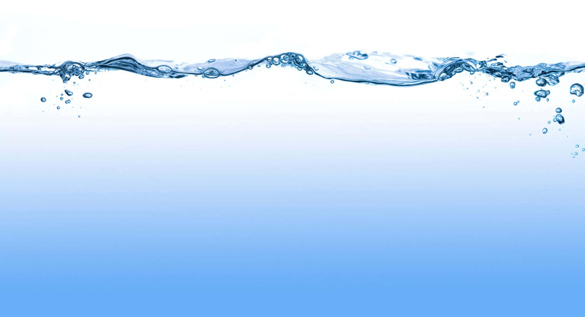 Water Splashing On A Blue Background