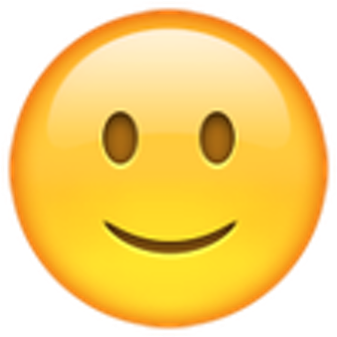 Slight Smile Emoji PNG