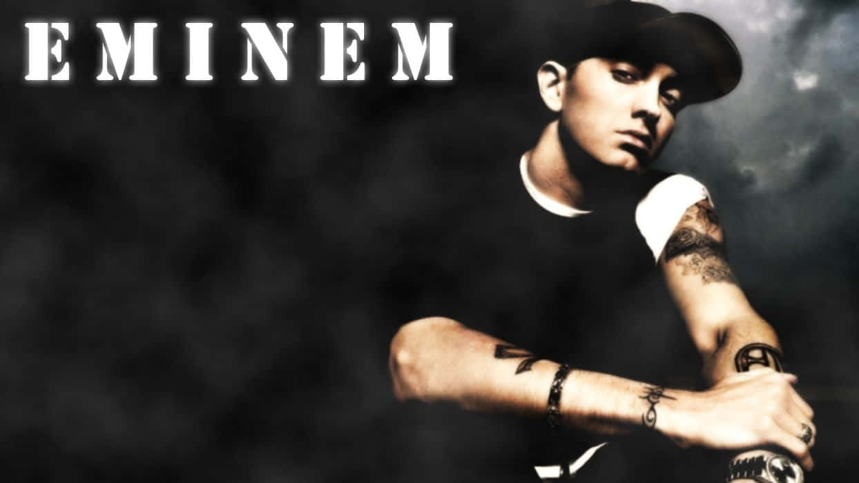 Slim Shady Eminem With Cap Wallpaper