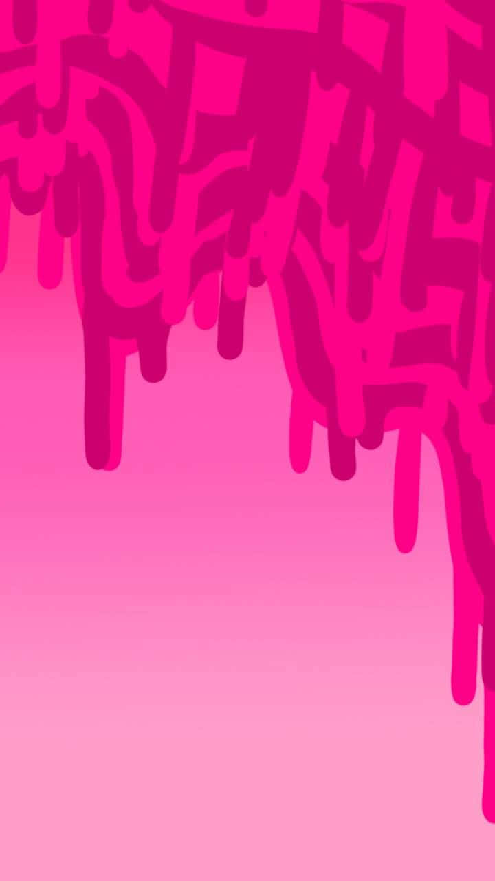 A Pink Background With A Pink Drip