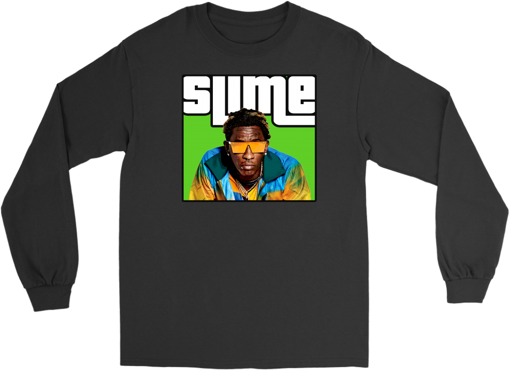 Slime Graphic Long Sleeve Shirt PNG