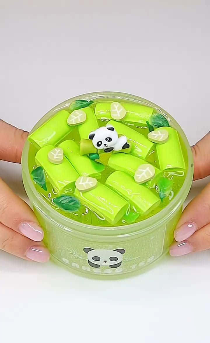Panda With Bamboo Slime Pictures