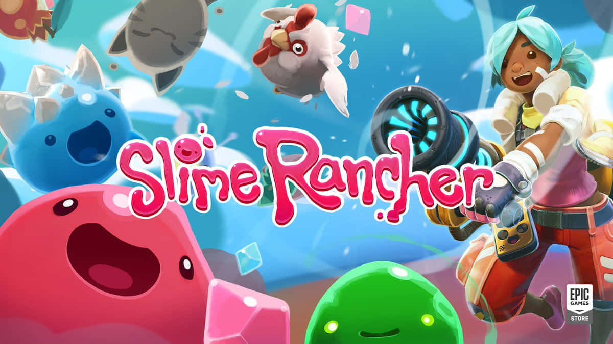 A Game With The Title Slime Rancher Wallpaper