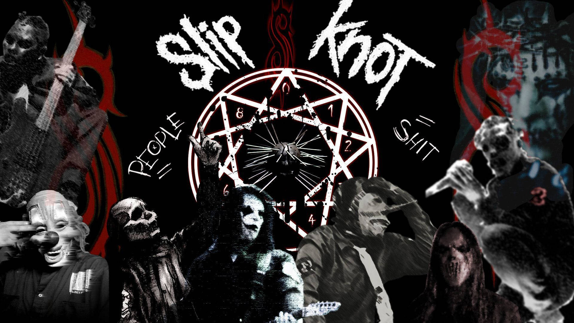 Slipknot Band Fan-Made Collage Wallpaper