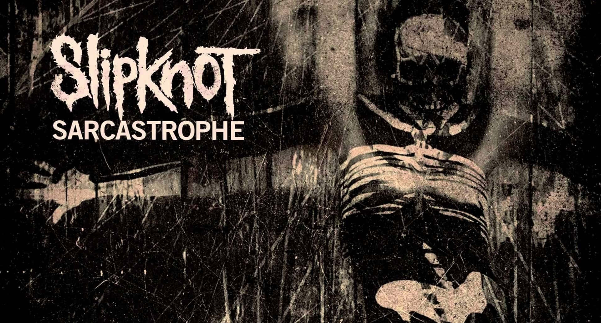 Slipknot Desktop Poster With Sarcastrophe Text Wallpaper