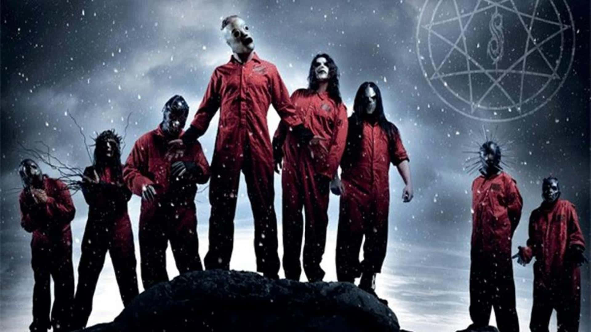 Get the wild sound of Slipknot on your computer with this desktop wallpaper! Wallpaper