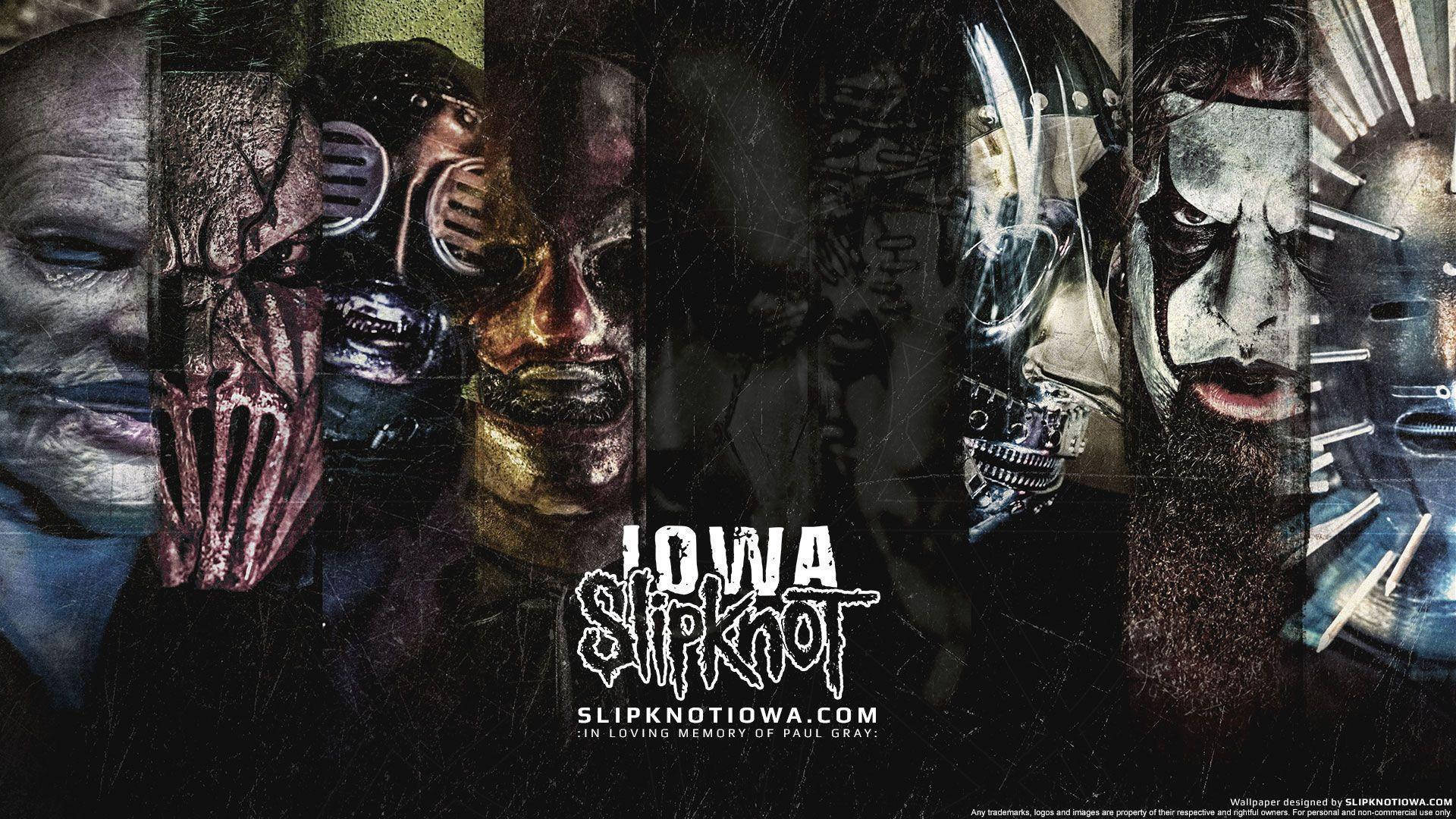 Slipknot Iowa Tour Promotional Poster Background