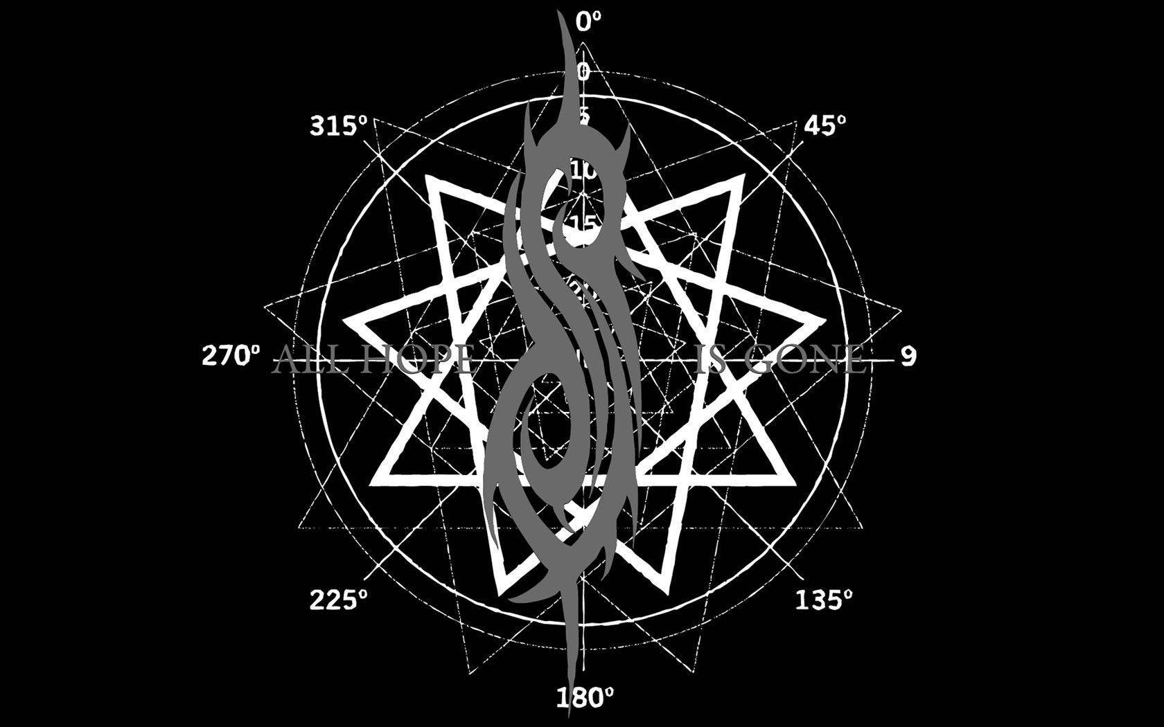 Slipknot Logo On Nine Star Wallpaper