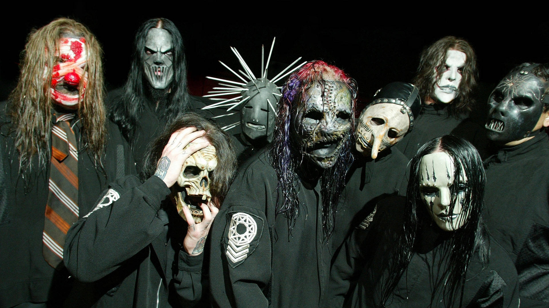 Slipknot Members At Subliminal Verse Background