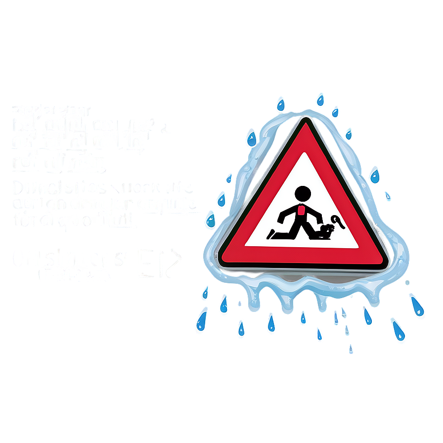 Slippery When Wet Danger Png 8 PNG