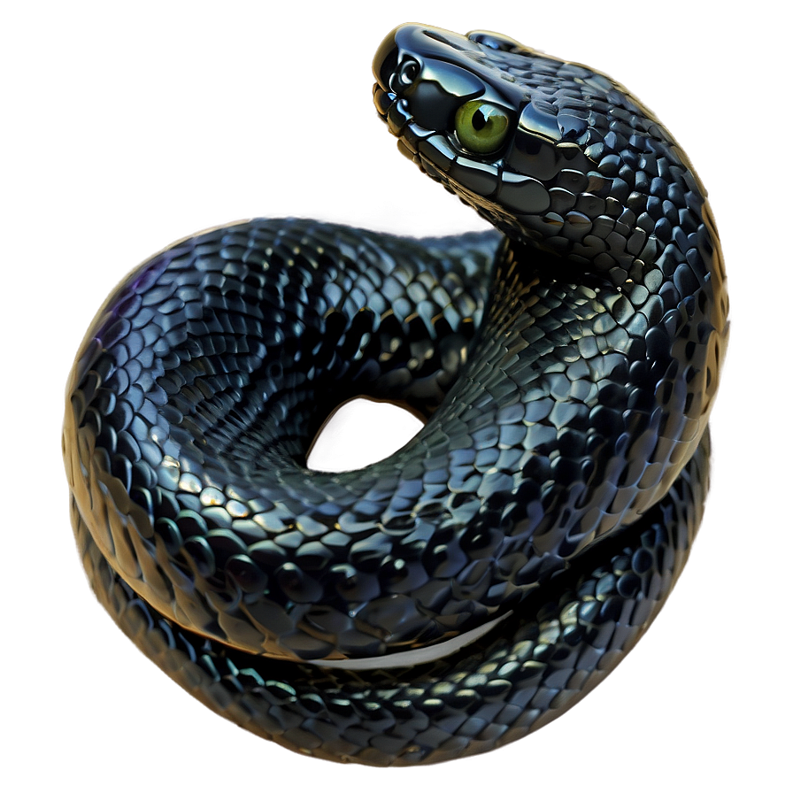 Slithering Black Snake Png Yfk PNG