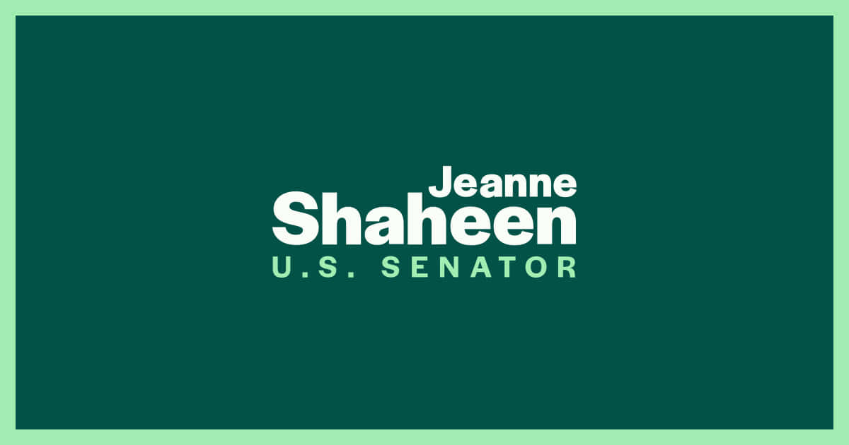 Slogan For Jeanne Shaheen Wallpaper