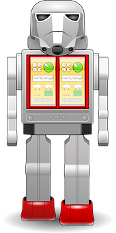 Slot Machine Chest Robot PNG